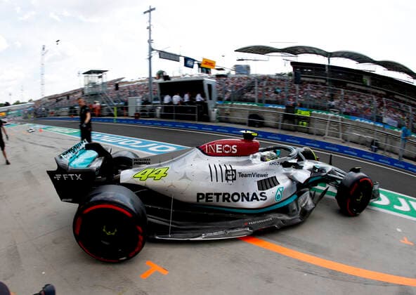 44 Lewis Hamilton GBR, Mercedes AMG Petronas F1 Team , F1 Grand Prix of Hungary at Hungaroring on July 29, 2022 in Budapest, Hungary Photo by HOCH ZWEI Budapest Hungary