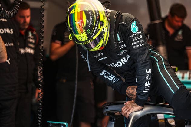 HAMILTON Lewis (gbr), Mercedes AMG F1 Team W13, portrait during the Formula 1 Aramco Magyar Nagydij 2022, Hungarian Grand Prix 2022, 12th round of the 2022 FIA Formula One World Championship, WM, Weltmeisterschaft from July 28 to 31, 2022 on the Hungaroring, in Mogyorod, Hungary - F1 - HUNGARIAN GRAND PRIX 2022 DPPI Panoramic  JFR63810