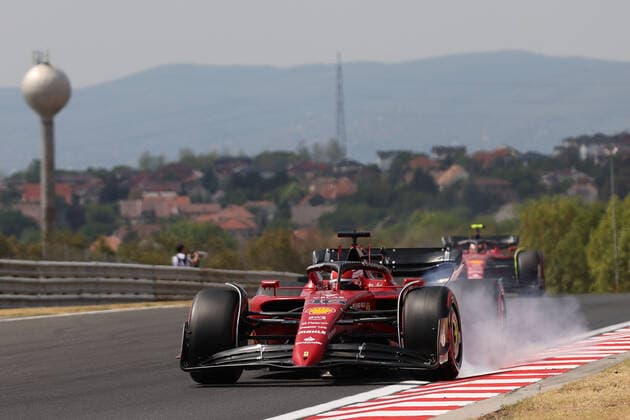 Sport Bilder des Tages 16 Charles Leclerc (MCO, Scuderia Ferrari), F1 Grand Prix of Hungary at Hungaroring on July 29, 2022 in Budapest, Hungary. (Photo by HOCH ZWEI Italy Photo Press) (Verwendung nur in Deutschland - GERMANY ONLY) *** 16 Charles Leclerc MCO, Scuderia Ferrari , F1 Grand Prix of Hungary at Hungaroring on July 29, 2022 in Budapest, Hungary Photo by HOCH ZWEI Italy Photo Press Use in Germany GERMANY ONLY 