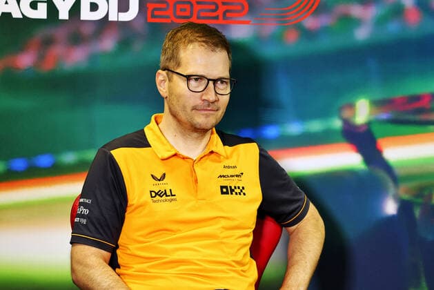 Andreas Seidl, McLaren Managing Director in the FIA press conference, PK, Pressekonferenz portrait during the Formula 1 Aramco Magyar Nagydij 2022, Hungarian Grand Prix 2022, 12th round of the 2022 FIA Formula One World Championship, WM, Weltmeisterschaft from July 28 to 31, 2022 on the Hungaroring, in Mogyorod, Hungary - F1 - HUNGARIAN GRAND PRIX 2022 DPPI Panoramic  LC1_5812