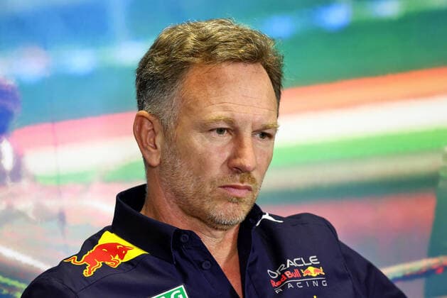 Christian Horner (GBR) Red Bull Racing Team Principal in the FIA press conference, PK, Pressekonferenz portrait during the Formula 1 Aramco Magyar Nagydij 2022, Hungarian Grand Prix 2022, 12th round of the 2022 FIA Formula One World Championship, WM, Weltmeisterschaft from July 28 to 31, 2022 on the Hungaroring, in Mogyorod, Hungary - F1 - HUNGARIAN GRAND PRIX 2022 DPPI Panoramic  LC1_5896