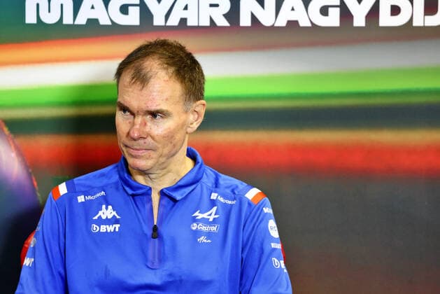 Alan Permane (GBR) Alpine F1 Team Trackside Operations Director in the FIA press conference, PK, Pressekonferenz portrait during the Formula 1 Aramco Magyar Nagydij 2022, Hungarian Grand Prix 2022, 12th round of the 2022 FIA Formula One World Championship, WM, Weltmeisterschaft from July 28 to 31, 2022 on the Hungaroring, in Mogyorod, Hungary - F1 - HUNGARIAN GRAND PRIX 2022 DPPI Panoramic  LC1_5910