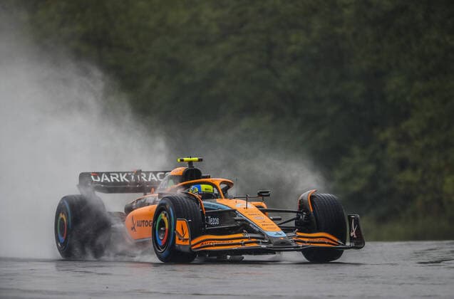 04 NORRIS Lando (gbr), McLaren F1 Team MCL36, action during the Formula 1 Aramco Magyar Nagydij 2022, Hungarian Grand Prix 2022, 12th round of the 2022 FIA Formula One World Championship, WM, Weltmeisterschaft from July 28 to 31, 2022 on the Hungaroring, in Mogyorod, Hungary - F1 - HUNGARIAN GRAND PRIX 2022 DPPI Panoramic  _V2_5127