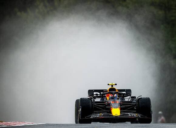 BUDAPEST Sergio Perez 11 with the Oracle Red Bull Racing RB18 Honda in action during practice 3 ahead of the F1 Hungarian Grand Prix at the Hungaroring Circuit on July 30, 2022 in Budapest, Hungary REMKO DE WAAL Second practice 2022 xVIxANPxSportx xxANPxIVx 452479162 originalFilename: 452479162.jpg