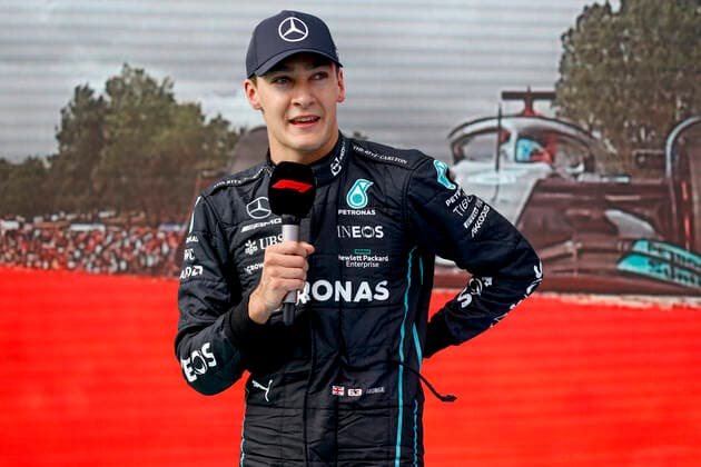 63 George Russell GBR, Mercedes AMG Petronas F1 Team , F1 Grand Prix of Hungary at Hungaroring on July 30, 2022 in Budapest, Hungary Photo by HOCH ZWEI Budapest Hungary