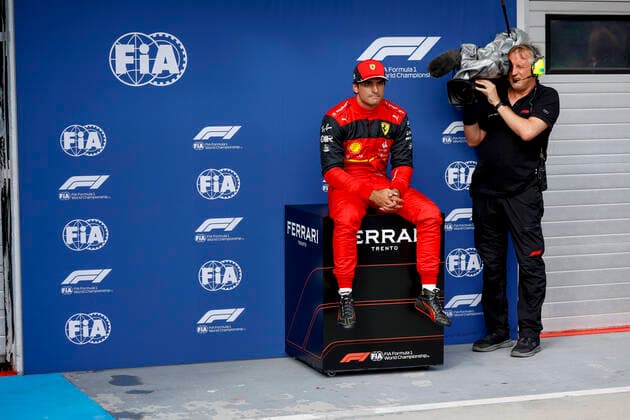 55 Carlos Sainz ESP, Scuderia Ferrari , F1 Grand Prix of Hungary at Hungaroring on July 30, 2022 in Budapest, Hungary Photo by HOCH ZWEI Budapest Hungary
