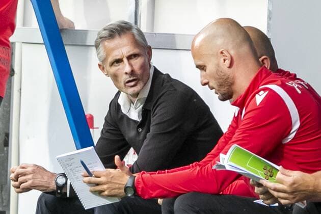 HEERENVEEN, Abe Lenstra Stadium, 30-07-2022 , season 2022 2023 , Friendly match. during the match Heerenveen - Excelsior, final result 3-1, SC Heerenveen trainer coach Kees van Wonderen SC Heerenveen assistant trainer coach Paul Simonis Heerenveen - Excelsior  x17615427x Copyright: