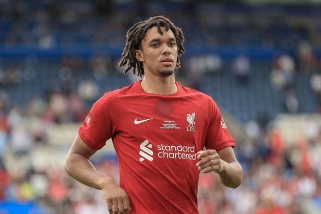 Manchester City v Liverpool FA Community Shield 30 07 2022. Single player portrait half body Trent Alexander-Arnold (66) of Liverpool FC during the FA Community Shield match between Manchester City and Liverpool at the King Power Stadium, Leicester, England on 30 July 2022. Editorial use only , Copyright: xJezxTighex PSI-15593-0118
