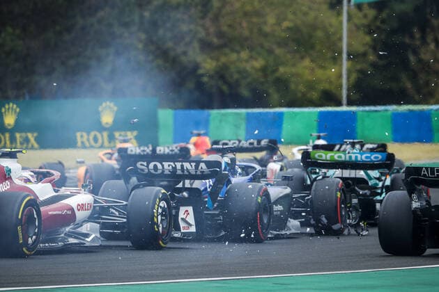 Sport Bilder des Tages 23 ALBON Alexander (tha), Williams Racing FW44, action during the Formula 1 Aramco Magyar Nagydij 2022, Hungarian Grand Prix 2022, 12th round of the 2022 FIA Formula One World Championship, WM, Weltmeisterschaft from July 28 to 31, 2022 on the Hungaroring, in Mogyorod, Hungary - F1 - HUNGARIAN GRAND PRIX 2022 - RACE DPPI Panoramic  00122031__V2_7055.JPG_