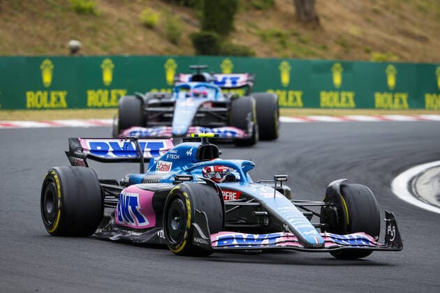 31 OCON Esteban (fra), Alpine F1 Team A522, action during the Formula 1 Aramco Magyar Nagydij 2022, Hungarian Grand Prix 2022, 12th round of the 2022 FIA Formula One World Championship, WM, Weltmeisterschaft from July 28 to 31, 2022 on the Hungaroring, in Mogyorod, Hungary - F1 - HUNGARIAN GRAND PRIX 2022 - RACE DPPI Panoramic  00122031__V2_7487.JPG_