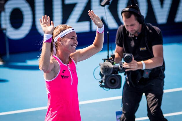 Marie Bouzkova (Czech) won the Livesport Prague Open WTA, Tennis Damen women’s tennis tournament, singles, as she beats Anastasia Potapova (Russia) in final match on July 31, 2022, in Prague, Czech Republic. (CTKxPhoto JaroslavxSvoboda) CTKPhotoP2022073103567  SVO 7