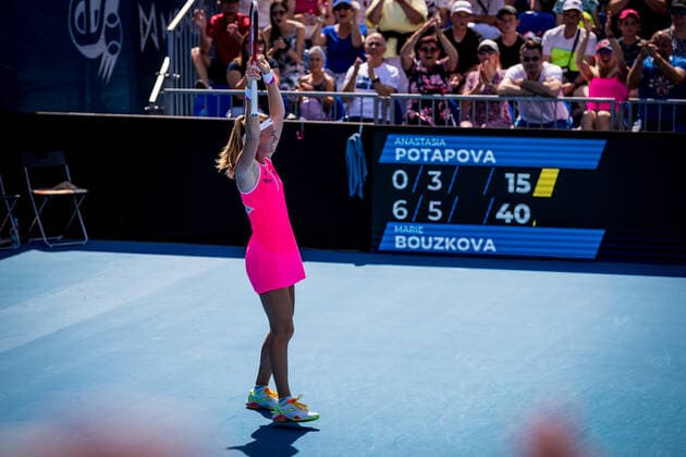 Marie Bouzkova (Czech) won the Livesport Prague Open WTA, Tennis Damen women’s tennis tournament, singles, as she beats Anastasia Potapova (Russia) in final match on July 31, 2022, in Prague, Czech Republic. (CTKxPhoto JaroslavxSvoboda) CTKPhotoP2022073103643  SVO 17