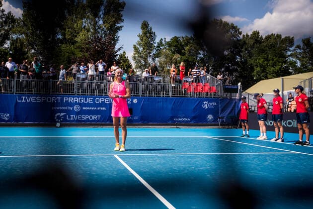 Marie Bouzkova (Czech) won the Livesport Prague Open WTA, Tennis Damen women’s tennis tournament, singles, as she beats Anastasia Potapova (Russia) in final match on July 31, 2022, in Prague, Czech Republic. (CTKxPhoto JaroslavxSvoboda) CTKPhotoP2022073103658  SVO 18