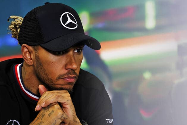 HAMILTON Lewis (gbr), Mercedes AMG F1 Team W13, portrait, post race press conference, PK, Pressekonferenz during the Formula 1 Aramco Magyar Nagydij 2022, Hungarian Grand Prix 2022, 12th round of the 2022 FIA Formula One World Championship, WM, Weltmeisterschaft from July 28 to 31, 2022 on the Hungaroring, in Mogyorod, Hungary - F1 - HUNGARIAN GRAND PRIX 2022 - RACE DPPI Panoramic PressCon_2ED_JB_013