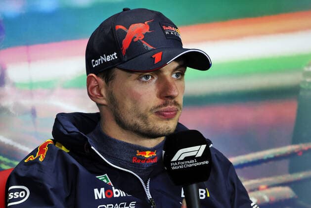 VERSTAPPEN Max (ned), Red Bull Racing RB18, portrait, post race press conference, PK, Pressekonferenz during the Formula 1 Aramco Magyar Nagydij 2022, Hungarian Grand Prix 2022, 12th round of the 2022 FIA Formula One World Championship, WM, Weltmeisterschaft from July 28 to 31, 2022 on the Hungaroring, in Mogyorod, Hungary - F1 - HUNGARIAN GRAND PRIX 2022 - RACE DPPI Panoramic PressCon_2ED_JB_018
