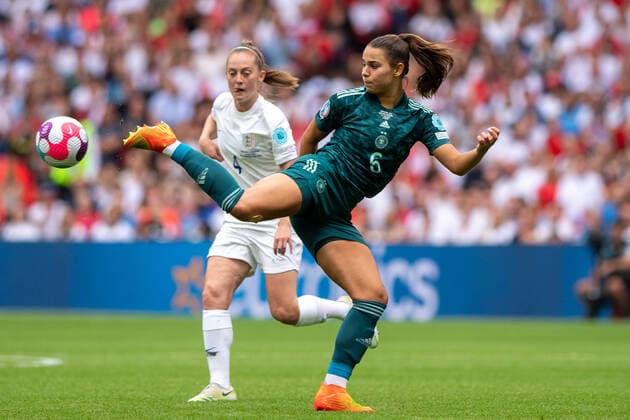 Marina Hegering (Germany 5) during the UEFA EURO, EM, Europameisterschaft,Fussball 2022 Final women s football match between England v Germany at Wembley Stadium in London, England. FOOTBALL FEMININ : Angleterre vs Allemagne - Finale - Euro 2022 - 31 07 2022 SPP Panoramic 