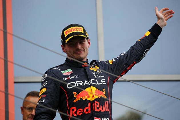 F1 Gran Prix of Hungary Max Verstappen of Red Bull Racing celebrates after winning the F1 Grand Prix of Hungary at Hungaroring on July 31, 2022 Mogyorod, Hungary. Mogyorod Hungaroring Hungary Copyright: xMarcoxCanonierox