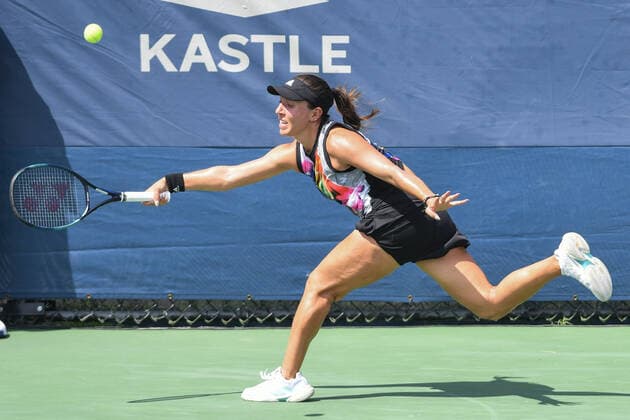 August 1, 2022, Washington, District of Columbia, USA: JESSICA PEGULA hits a forehand during her match against Hailey Baptiste at the Rock Creek Tennis Center. Tennis 2022: Citi Open  - ZUMA 20220801_mda_g196_189 Copyright: xKylexGustafsonx