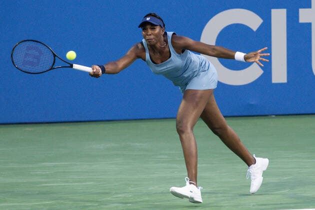 August 1, 2022, Washington, D.C, U.S: VENUS WILLIAMS hits a forehand during his match against Rebecca Marino at the Rock Creek Tennis Center. Washington U.S. - ZUMAg196 20220801_zap_g196_029 Copyright: xKylexGustafsonx
