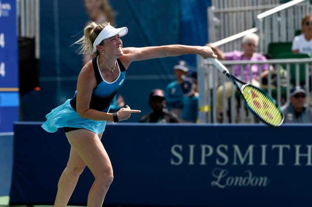 August 1, 2022, San Jose, California, USA: San Jose, California, U.S. - Australian Storm Sanders lost her match in round seven of the Mubadala Silicon Valley Classic Monday to American Taylor Townsend. San Jose USA - ZUMAw332 20220801_zap_w332_007 Copyright: xNealxWatersx