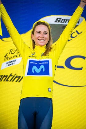 VAN VLEUTEN Annemiek Tour de France Femmes 2022 8 Stage VAN VLEUTEN Annemiek NED MOVISTAR TEAM WOMEN MOV ESP Leader Jersey Award Ceremony Medal Ceremony Podium Portrait Portrait portrait Event Event Tour de France Femmes avec Zwift 8 Stage Category Category Cycling Road Cycling Cycling Tour Elite Women 2 WWT Location Place Europe France Start Lure Finish La Super Plance Des Belles Filles Discipline Road Race RR Cycling Tour Distance 123,3 km Date Date 31 07 2022 Sunday