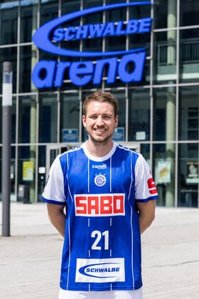 Liqui Moly Handball Bundesliga Press Conference and Team Presentation VfL Gummersbach 02 08 2022 Dominik Mappes VfL Gummersbach, 21 Liqui Moly Handball Bundesliga Press Conference and Team Presentation VfL Gummersbach Gummersbach, Schwalbe arena 02 08 2022 Copyright: xBEAUTIFULxSPORTS Wunderlx