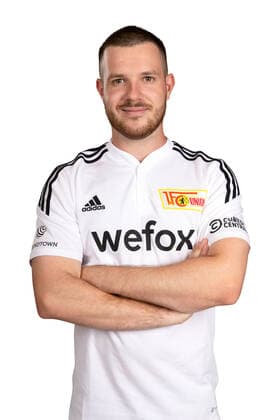 Physiotherapist Robert Kemna 1 FC Union Berlin FCU Sport Fußball Bundesliga Herren DFL Porträttermin Saison 2022 2023 02 08 2022 squad, portrait, introduction, presentation, press appointment, GER