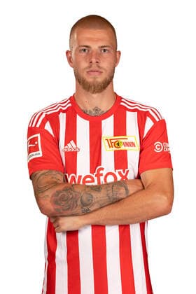 Rick van Drongelen 1 FC Union Berlin FCU Sport Football Soccer Bundesliga Men DFL Porträttermin Saison 2022 2023 02 08 2022 squad, portrait, introduction, presentation, press appointment, GER