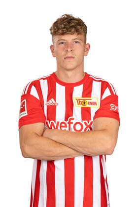 Tim Skarke 1 FC Union Berlin FCU Sport Football Soccer Bundesliga Men DFL Porträttermin Saison 2022 2023 02 08 2022 squad, portrait, introduction, presentation, press appointment, GER