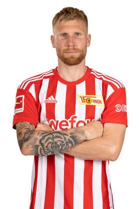 Andreas Voglsammer 1 FC Union Berlin FCU sports soccer Bundesliga men DFL portraits appointment season 2022 2023 02 08 2022 squad, portrait, presentation, presentation, press appointment, GER