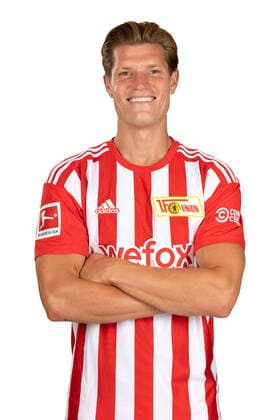 Kevin Behrens 1 FC Union Berlin FCU Sport Football Soccer Bundesliga Men DFL Porträttermin Saison 2022 2023 02 08 2022 squad, portrait, introduction, presentation, press appointment, GER