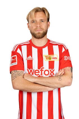 Tymoteusz Puchacz 1 FC Union Berlin FCU Sport Football Soccer Bundesliga Men DFL Porträttermin Saison 2022 2023 02 08 2022 squad, portrait, introduction, presentation, press appointment, GER