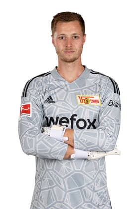 Goalkeeper Lennart Grill 1 FC Union Berlin FCU Sport Fußball Bundesliga Herren DFL Porträttermin Saison 2022 2023 02 08 2022 squad, portrait, presentation, presentation, press appointment, GER