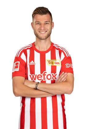 Robin Knoche 1 FC Union Berlin FCU Sport Football Soccer Bundesliga Men DFL portrait appointment season 2022 2023 02 08 2022 squad, portrait, presentation, presentation, press appointment, GER