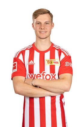 Fabio Schneider 1 FC Union Berlin FCU Sport Football Soccer Bundesliga Men DFL Porträttermin Saison 2022 2023 02 08 2022 squad, portrait, introduction, presentation, press appointment, GER
