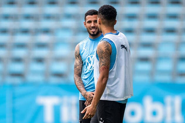 220803 Sergio Pena during a training session with Malmö FF on August 3, 2022 in Malmö Photo Mathilda Ahlberg BILDBYRAN COP 240 MA0284 football football soccer fotball uefa europa league training practice training malmö ff bbeng,  Copyright: MATHILDAxAHLBERG BB220803BB052