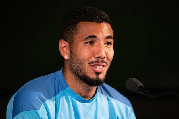 220803 Niklas Moisander during a Press conference with Malmö FF on August 3, 2022 in Malmö Photo Mathilda Ahlberg BILDBYRAN COP 240 MA0284 football football soccer fotball uefa europa league training practice training malmö ff bbeng,  Copyright: MATHILDAxAHLBERG BB220803BB178