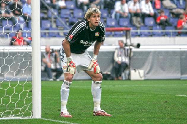 From 1 BL season 2007 08 Hannover 96 Bayer Leverkusen 0 3 on 23 09 2007 In photo Bayer 04 TW Rene Adler