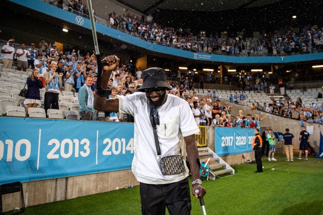 220804 MahamÃ Siby of Malmö FF after the UEFA Europa League qualification match between Malmö FF and Diddeleng on August 4, 2022 in Malmö Photo Mathilda Ahlberg BILDBYRAN COP 240 MA0288 fotbol football soccer fotball uefa europa league kval qualifying round qualification malmö ff diddeleng bbeng dudelange,  Copyright: MATHILDAxAHLBERG BB220804BB303