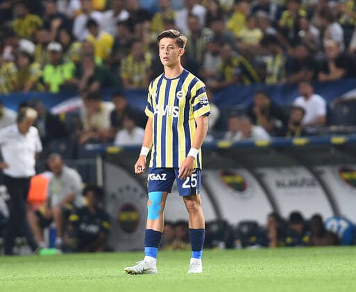 Arda Guler of Fenerbahce SK during the UEFA Europa League Third Qualifying Round first Leg match between Fenerbahce SK and FC Slovacko at Ulker Stadium in Istanbul Turkey on August 04 , 2022. ( Photo by Seskimphoto ) 