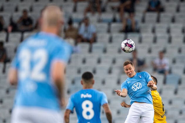 220804 Niklas Moisander of Malmö FF during the UEFA Europa League qualification match between Malmö FF and Diddeleng on August 4, 2022 in Malmö Photo Mathilda Ahlberg BILDBYRAN COP 240 MA0288 football football soccer fotball uefa europa league kval qualifying round qualification malmö ff diddeleng bbeng dudelange,  Copyright: MATHILDAxAHLBERG BB220804BB701