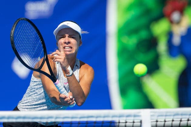 Polish Open - ITF Women s World Tennis Tour Magda Linette (POL) during the ITF Women s World Tennis Tour in Kozerki, Poland, on August 4, 2022. Kozerki Poland  Copyright: xFotoxOlimpikx originalFilename:jastrzebowski-polishop220804_npVXT.jpg