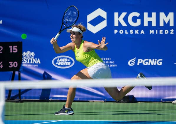 Polish Open - ITF Women s World Tennis Tour Linda Noskova (CZE) during the ITF Women s World Tennis Tour in Kozerki, Poland, on August 4, 2022. Kozerki Poland  Copyright: xFotoxOlimpikx originalFilename:jastrzebowski-polishop220804_nppVJ.jpg