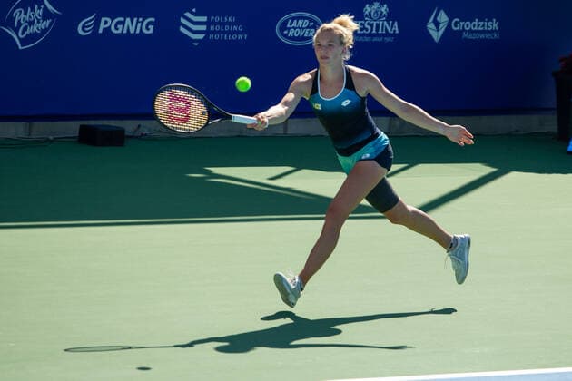 Polish Open - ITF Women s World Tennis Tour Katerina Siniakova (CZE) during the ITF Women s World Tennis Tour in Kozerki, Poland, on August 4, 2022. Kozerki Poland  Copyright: xFotoxOlimpikx originalFilename:jastrzebowski-polishop220804_npfMj.jpg