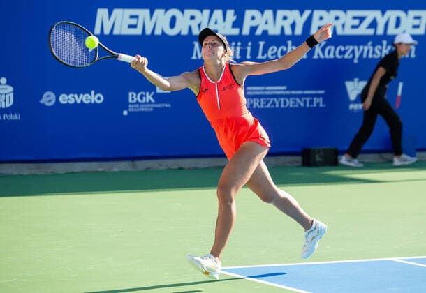 Polish Open - ITF Women s World Tennis Tour Magda Linette (POL) during the ITF Women s World Tennis Tour in Kozerki, Poland, on August 4, 2022. Kozerki Poland  Copyright: xFotoxOlimpikx originalFilename:jastrzebowski-polishop220804_npGx4.jpg