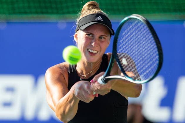 Polish Open - ITF Women s World Tennis Tour Stefania Rogozinska Dzik (POL) during the ITF Women s World Tennis Tour in Kozerki, Poland, on August 4, 2022. Kozerki Poland  Copyright: xFotoxOlimpikx originalFilename:jastrzebowski-polishop220804_npXmq.jpg