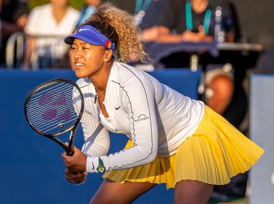 August 04, 2022 San Jose, CA USA Naomi Osaka waiting on a serve from Coco Gauff during the Mubadala Silicon Valley Classic Second Round Evening Session between Naomi Osaka (JPN) vs Coco Gauff (USA). Coco won the match at San Jose State University San Jose Calif. CSM San Jose USA - ZUMAc04_ 20220805_zaf_c04_014 Copyright: xThurmanxJamesx