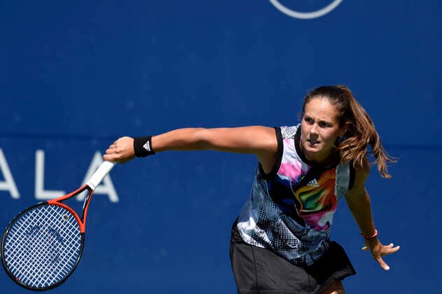 Sport Bilder des Tages August 5, 2022, San Jose, California, USA: San Jose, California, U.S. - Daria Kasatkina won her quarter final match against Aryna Sabalenka Friday at the Mubadala Silicon Valley Classic in San Jose. San Jose USA - ZUMAw332 20220805_zap_w332_003 Copyright: xNealxWatersx
