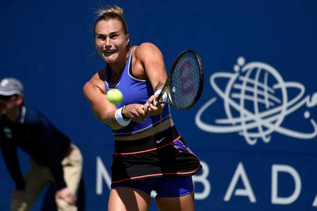 Sport Bilder des Tages August 5, 2022, San Jose, California, USA: San Jose, California, U.S. - Aryna Sabalenka lost her bid for the semi-finals to Daria Kasatkina Friday at the Mubadala Silicon Valley Classic in San Jose. San Jose USA - ZUMAw332 20220805_zap_w332_014 Copyright: xNealxWatersx