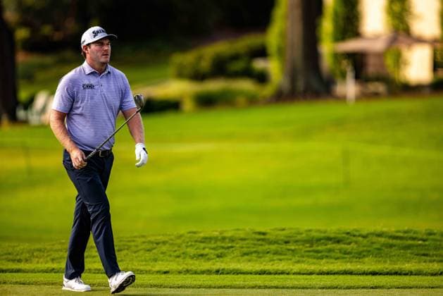 August 5, 2022: Grayson Murray walks up to the ninth green during the 2022 Wyndham Championship at Sedgefield Country Club in Greensboro, NC. CSM Greensboro United States - ZUMAc04_ 20220805_zaf_c04_073 Copyright: xScottxKinserx